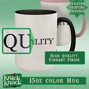 Knick Knack Gifts got appallment? - 15oz Ceramic Colored Handle and Inside Coffee Mug Cup, Black