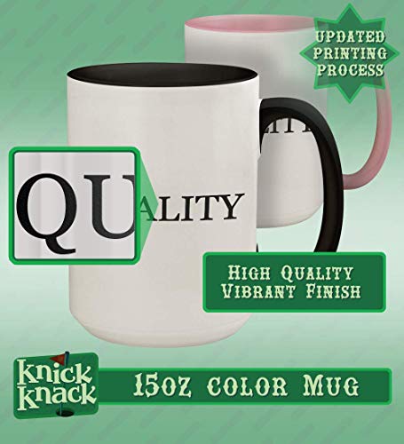 Knick Knack Gifts got appallment? - 15oz Ceramic Colored Handle and Inside Coffee Mug Cup, Black