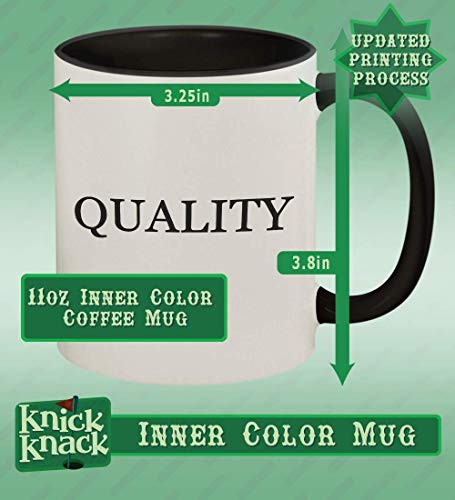 Knick Knack Gifts got appallment? - 11oz Ceramic Colored Handle and Inside Coffee Mug Cup, Black