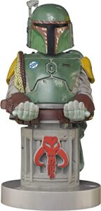 exquisite gaming: star wars: boba fett - star wars original mobile phone & gaming controller holder, device stand, cable guys, licensed figure