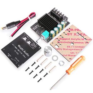 DAMGOO Bluetooth Amplifier Board, 100W+100W Peak Output Power, 2.0 Channel DC:8-24V, Password Free Connect, BT 5.0 AMP Board for DIY Wireless Speakers Board