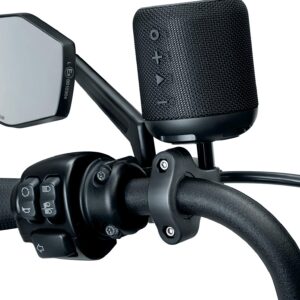 Kuryakyn 1955 Handlebar Mount Kit for SideKix Plus Bluetooth Speaker Multi Fit for 7/8", 1", and 1 1/4" Diameter Bars, Black