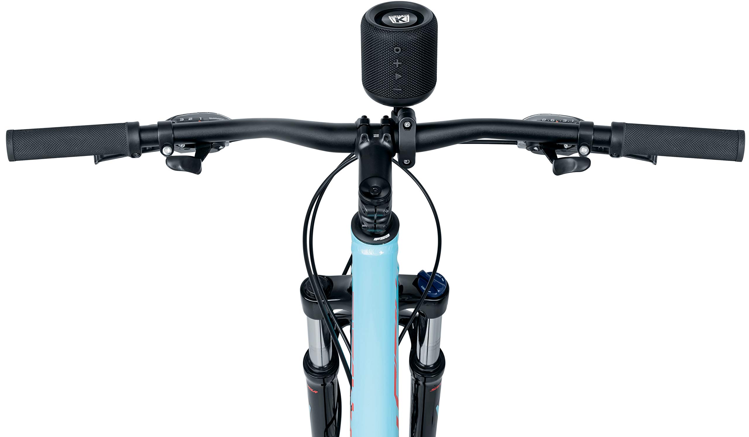 Kuryakyn 1955 Handlebar Mount Kit for SideKix Plus Bluetooth Speaker Multi Fit for 7/8", 1", and 1 1/4" Diameter Bars, Black