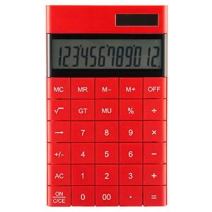 z·bling calculator,solar power,12 digits lcd display,modern elegant desk accessory,office home electronics,business present ideas（white,black,red,blue）