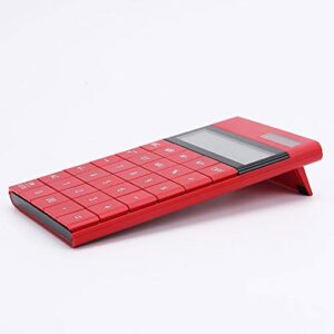 Z·Bling Calculator,Solar Power,12 Digits LCD Display,Modern Elegant Desk Accessory,Office Home Electronics,Business Present Ideas（White,Black,Red,Blue）