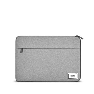solo re:focus 15.6 inch laptop sleeve, grey