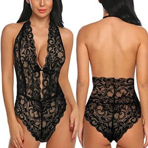 BEUU Bodysuit Snap Crotch One Piece Teddy Mew Year Women Lengerie Sexy Sets