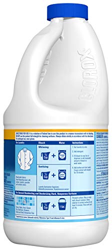 Clorox Disinfecting Bleach, Concentrated Formula, Regular - 43 Ounce Bottle (Package May Vary)