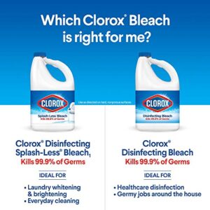 Clorox Disinfecting Bleach, Concentrated Formula, Regular - 43 Ounce Bottle (Package May Vary)