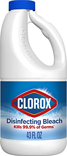 Clorox Disinfecting Bleach, Concentrated Formula, Regular - 43 Ounce Bottle (Package May Vary)