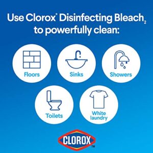 Clorox Disinfecting Bleach, Concentrated Formula, Regular - 43 Ounce Bottle (Package May Vary)