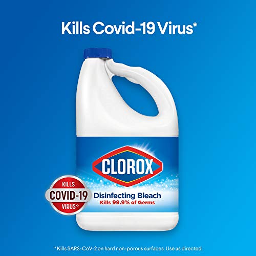 Clorox Disinfecting Bleach, Concentrated Formula, Regular - 43 Ounce Bottle (Package May Vary)