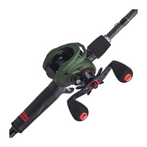 Abu Garcia Zata Baitcast Low Profile Reel and Fishing Rod Combo, 7' - Medium Heavy - 1pc Green