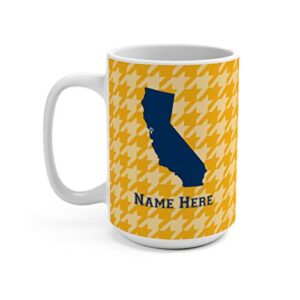 state pride series berkeley california edition 15oz ceramic coffee mug - personalized mugs keep coffee warm for moms dads office presents and gift