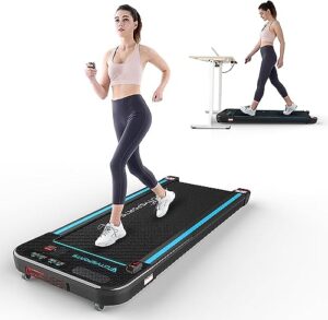 citysports treadmills for home, under desk treadmill walking pad treadmill with audio speakers, slim & portable treadmill with remote & dual led display, office & home treadmills