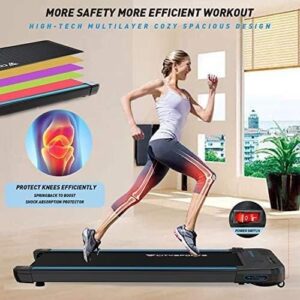 CITYSPORTS Treadmills for Home, Under Desk Treadmill Walking Pad Treadmill with Audio Speakers, Slim & Portable Treadmill with Remote & Dual LED Display, Office & Home Treadmills