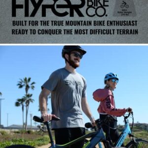 Hyper E-Ride Electric Mountain Bike for Adults 26 Inch. 250w, 36v Battery, Mountain Ebike with Shimano 6-Speed with Front Dual Shock Absorber. Electric Bicycle for Adults.