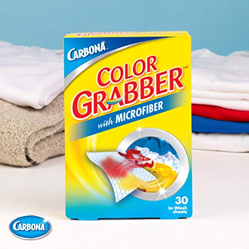 Carbona Color Grabber™ | Protects Laundry From Color Runs or Bleeds | Mix Whites & Colors | In-Wash Dye Grabbing Sheets | 30 Count Per Box, 3 Pack