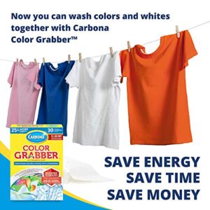 Carbona Color Grabber™ | Protects Laundry From Color Runs or Bleeds | Mix Whites & Colors | In-Wash Dye Grabbing Sheets | 30 Count Per Box, 3 Pack