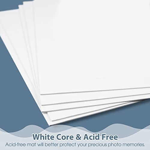 Golden State Art, Uncut 16x20 White Mats Matboards, Acid Free, for Photos, Frames, DIY Projects (10 Pack, 16x20 Inches)