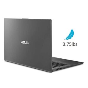 ASUS VivoBook 15 Thin and Light Laptop, 15.6” FHD, Intel i5-1035G1 CPU, 8GB RAM, 512GB SSD, Backlit KB, Fingerprint, Windows 10, Slate Gray, F512JA-AS54