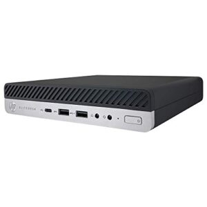 HP EliteDesk 800 G4 Mini Business Desktop - 8th Gen Intel 6-Core i7-8700T Processor up to 4.00 GHz, 16GB Memory, 512GB Solid State Drive, Intel UHD Graphics 630, Windows 10 Pro (64-bit) (Renewed)