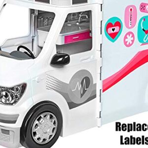 Replacement Stickers for Barbie Care Clinic ~ Barbie Doll Playset FRM19 Barbie Care Clinic ~ Replacment Labels ~ Sheet E ~ Stickers 31-39, 48,49 and 51