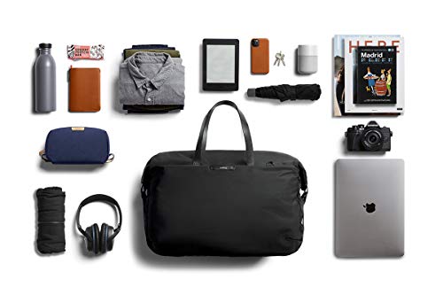 Bellroy Weekender Plus - Premium Edition (Duffle Travel Bag & Overnight Bag, Fits 13" Laptop, Internal Organization Pockets) - Black