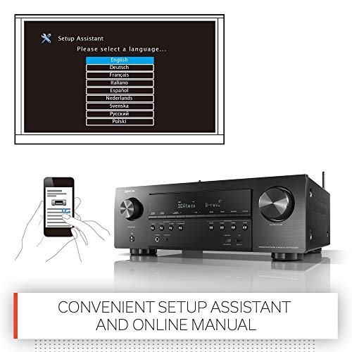 Denon AVR-S750H 7.2 Channel AV-Receiver, HiFi Amplifier, Alexa Compatible, 6 HDMI Inputs, 4K, Dolby Atmos & Vision, Bluetooth, Music Streaming, AirPlay 2, HEOS Multiroom