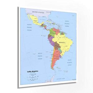 historix 2006 latin america map poster - 20x24 inch central and south america map - latin american poster - south america map poster - south america wall map
