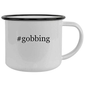 molandra products #gobbing - 12oz hashtag camping mug stainless steel, black