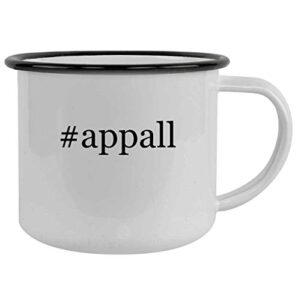 molandra products #appall - 12oz hashtag camping mug stainless steel, black