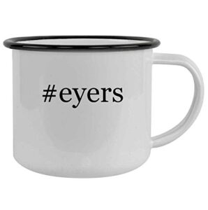 molandra products #eyers - 12oz hashtag camping mug stainless steel, black