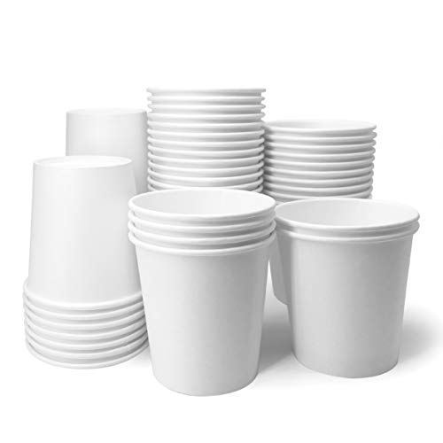 Papernain [2 oz, 200-Count, White] Paper Disposable Bath Cups, Mouthwash Cups, Bathroom Cups