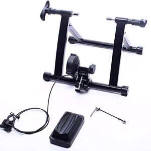 BalanceFrom Bike Trainer Stand Steel Bicycle Exercise Magnetic Stand with Front Wheel Riser Block