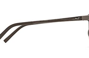 Maui Jim Men's and Women's Kiawe Polarized Classic Sunglasses, Brown Stripe/HCL® Bronze, Medium