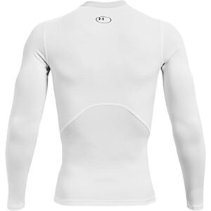 Under Armour Men's Armour HeatGear Compression Long-Sleeve T-Shirt , White/Black , X-Large