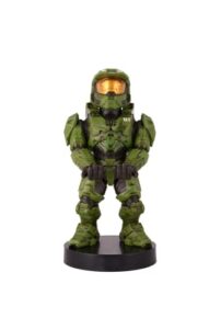 cable guys - halo figures master chief infinite gaming accessories holder & phone holder for most controller (xbox, play station, nintendo switch)