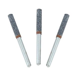 3pcs 4mm 5/32in diamond chainsaw sharpener grinding stone burr stone file sharpening tool for rotating tool