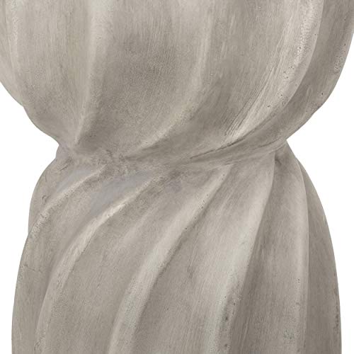 Christopher Knight Home Robin Outdoor Contemporary Lightweight Accent Side Table, Concrete Finish