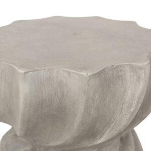 Christopher Knight Home Robin Outdoor Contemporary Lightweight Accent Side Table, Concrete Finish