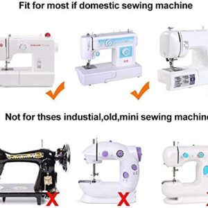 ZKSM 11 Pcs Presser Feet, Sewing Machine Presser Walking Feet Kit Compatible for Brother Babylock Janome Elna Toyota New Home and Low Shank Sewing Machines