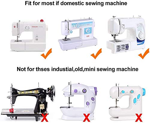 ZKSM 11 Pcs Presser Feet, Sewing Machine Presser Walking Feet Kit Compatible for Brother Babylock Janome Elna Toyota New Home and Low Shank Sewing Machines