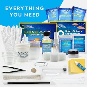 NATIONAL GEOGRAPHIC Science Magic Kit – Science Kit for Kids with 50 Unique Experiments and Magic Tricks, Chemistry Set and STEM Project, A Great Gift for Boys and Girls (Amazon Exclusive)