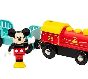 Brio 32265 Disney Mickey and Friends: Mickey Mouse Battery Train | Wooden Toy Train Set for Kids Age 3 and Up - Amazon Exclusive (63226500)