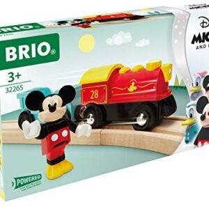 Brio 32265 Disney Mickey and Friends: Mickey Mouse Battery Train | Wooden Toy Train Set for Kids Age 3 and Up - Amazon Exclusive (63226500)