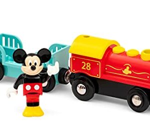 Brio 32265 Disney Mickey and Friends: Mickey Mouse Battery Train | Wooden Toy Train Set for Kids Age 3 and Up - Amazon Exclusive (63226500)