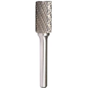 sb-5 tungsten carbide burr rotary file cylinder shape double cut with 1/4''shank for die grinder drill bit