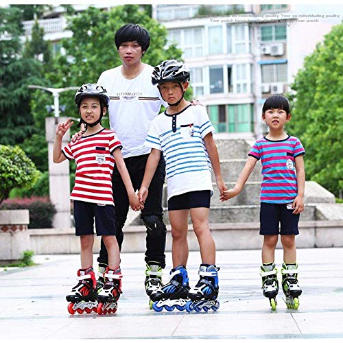 AIAIⓇ Full Flash Kids Adult Inline Skates Men and Women Adjustable Size Inline Roller Skates Upgrade Kids Roller Blade Boys and Girls pu mesh