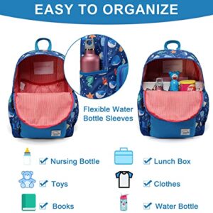 VASCHY Kids backpacks, Cute Lightweight Water Resistant Preschool Backpack for Boys and Girls Ocean Animals